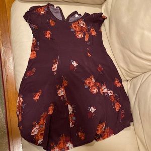 Silence and noise purple floral dress